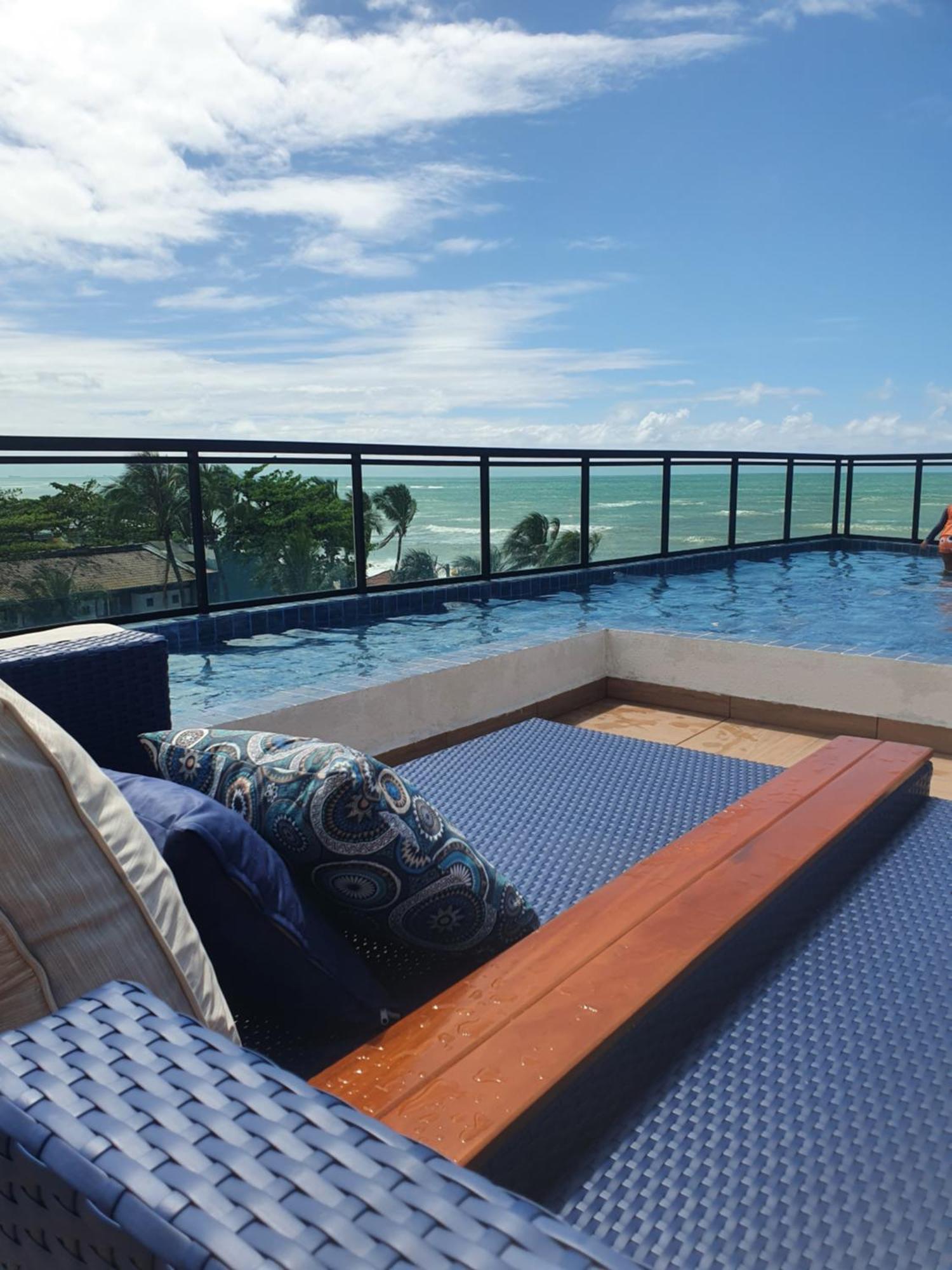 Flat Mobiliado A 15 M Da Praia อิโปจูกา ภายนอก รูปภาพ